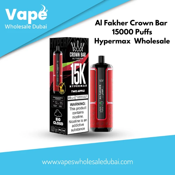 Al Fakher Crown Bar 15000 Puffs Hypermax Wholesale Dubai Al Fakher Crown Bar 15000 Puffs Hypermax Wholesale